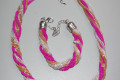 Conjunto tricolor fucsia