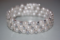 Bracelet of pearls and glitter interspersed
