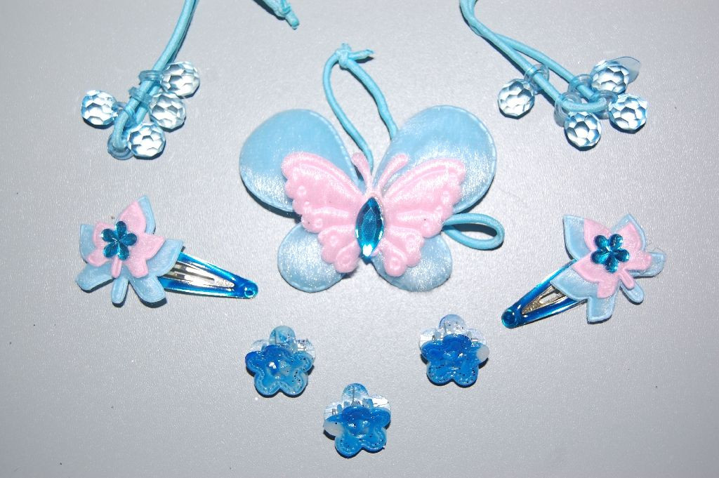 Set pink butterfly