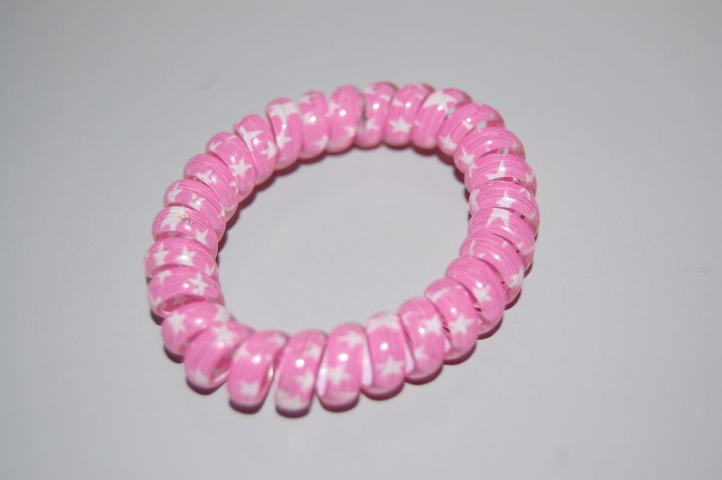 Pink spiral bracelet and Star