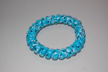 Turquoise spiral bracelet