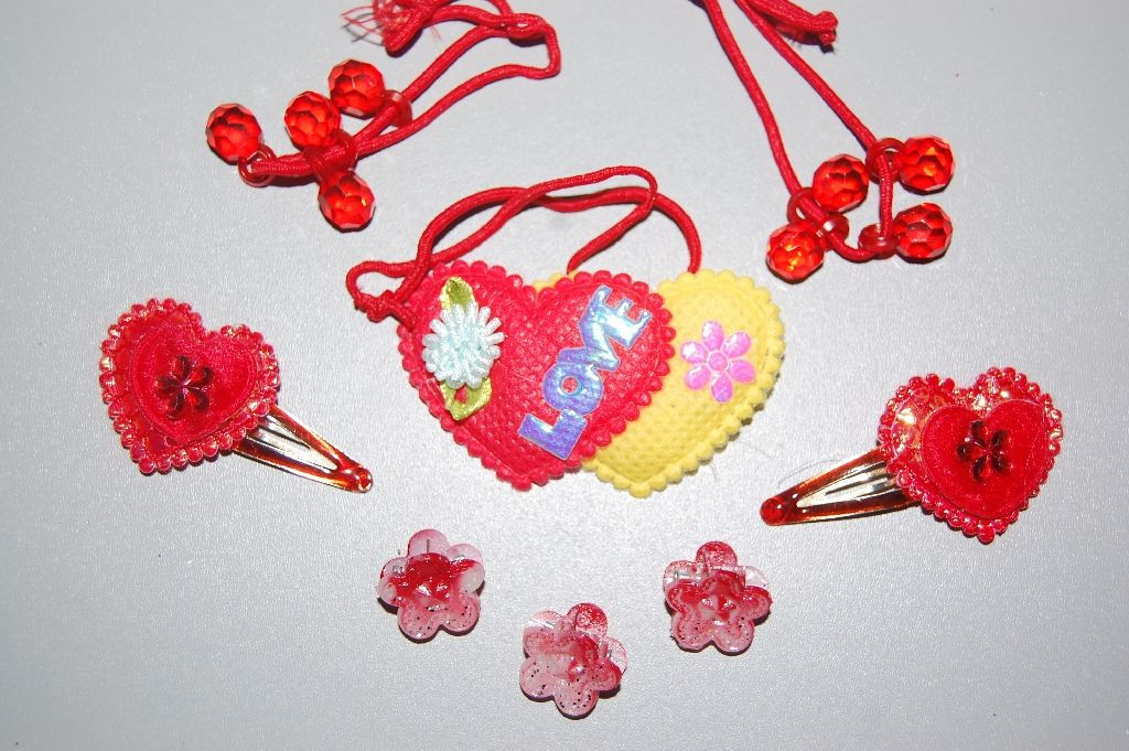 Conjunto dos corazones azul