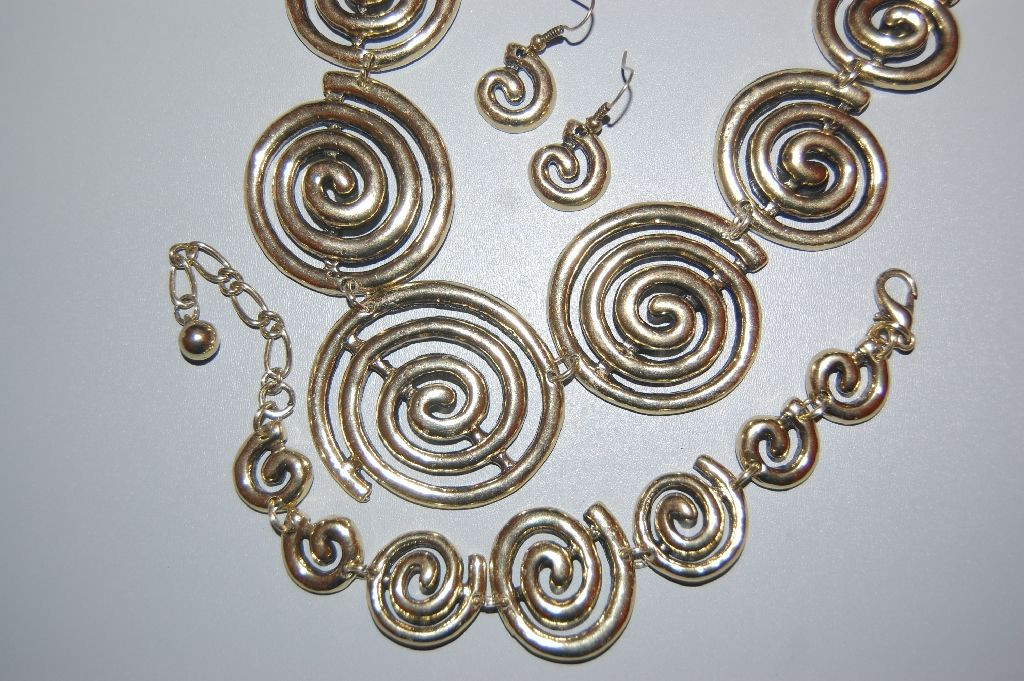 Conjunto espiral oro