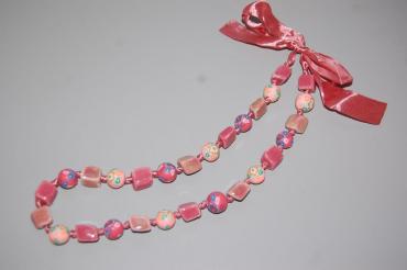 Ceramic collar tie pink