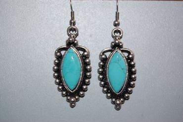 Earrings turquoise stone