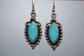 Earrings turquoise stone