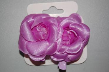 Conjunto de pinzas flor violeta