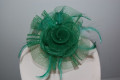 Played flower bright green raffia