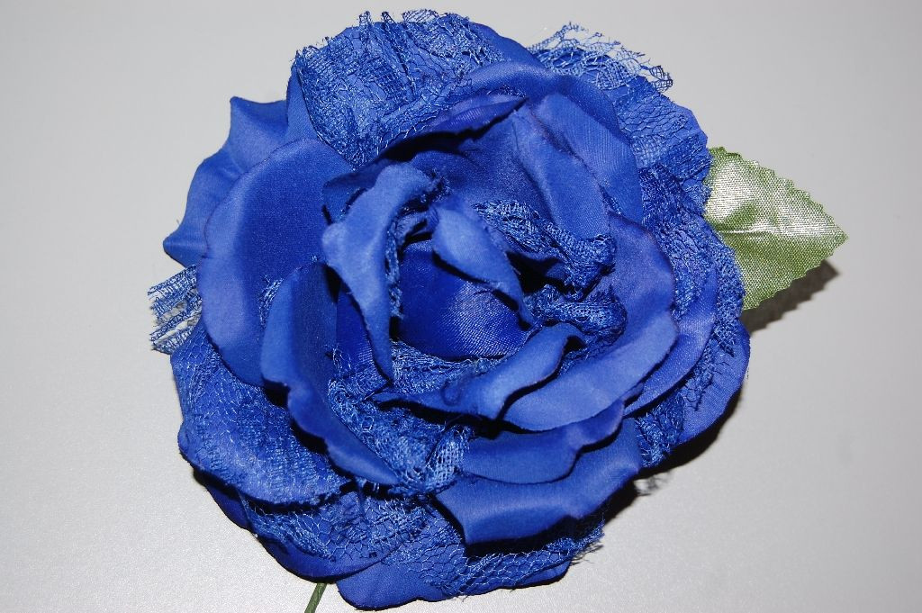 Flor abanico azul