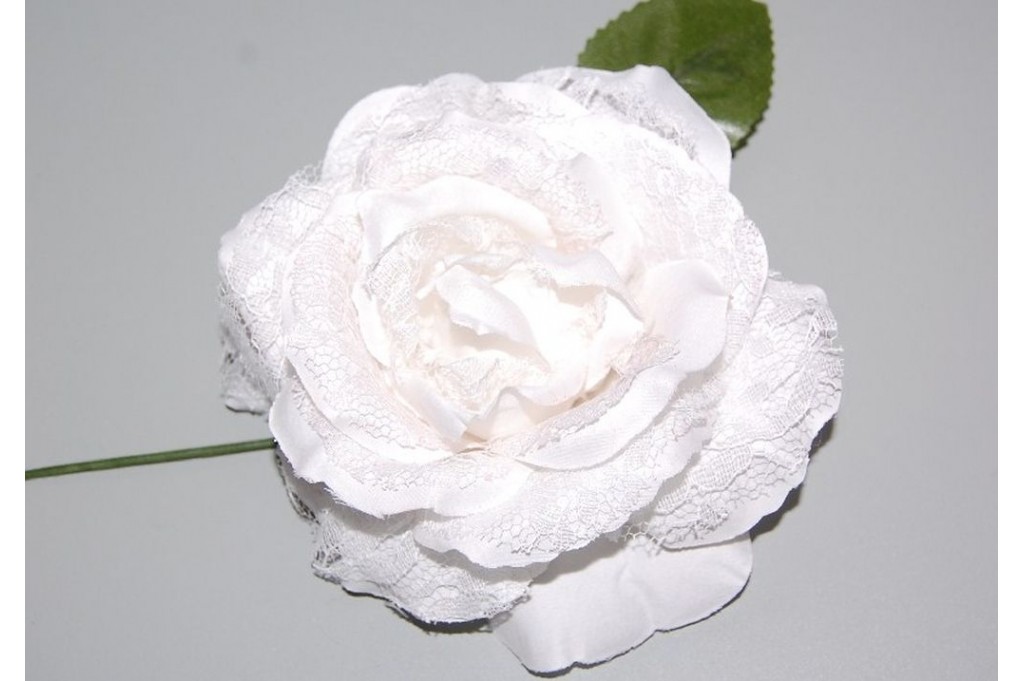 Flor abanico blanca