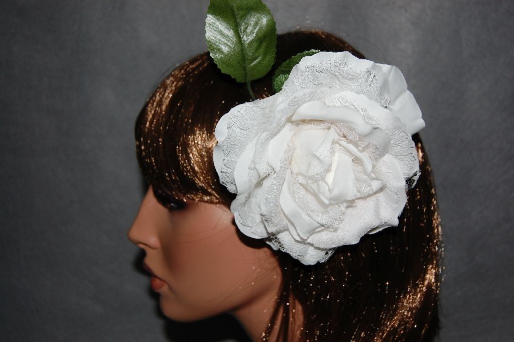 Flor abanico blanca