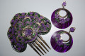 Joint metal fan purple