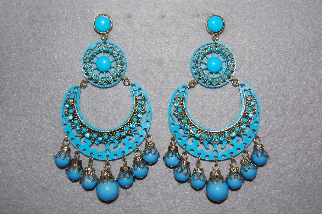 Earrings turquoise Chamomile