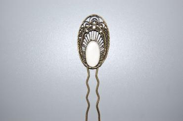 Conjunto dos peinas Rocío crema