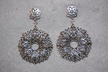 Pendiente plata vieja Sian
