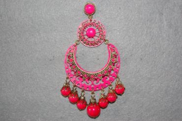 Pendientes lucero fucsia