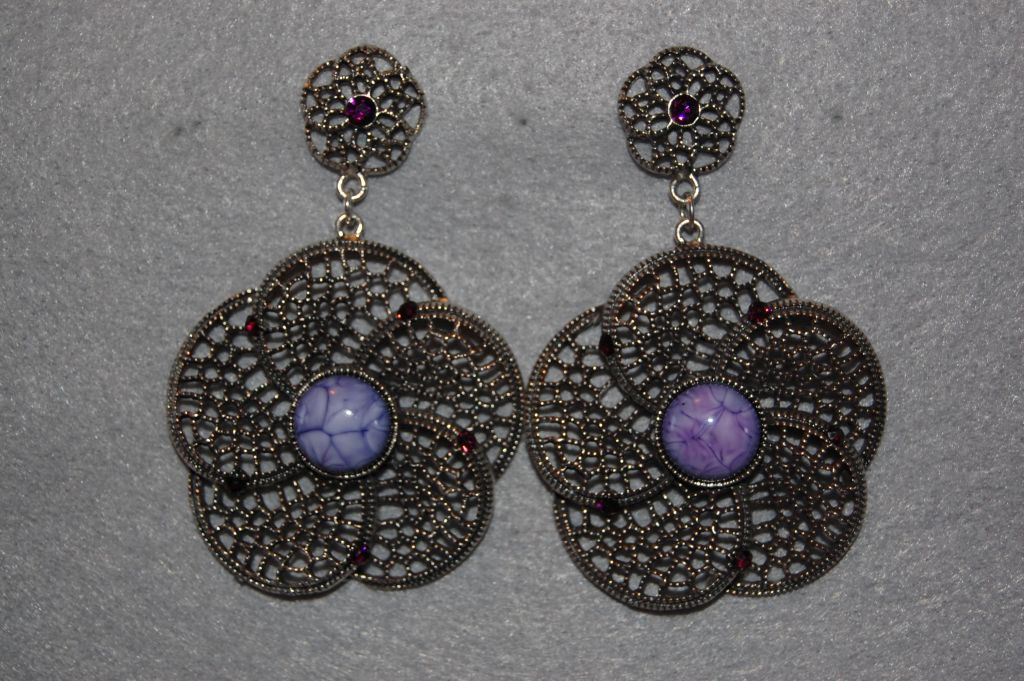 Earrings violet Jaén