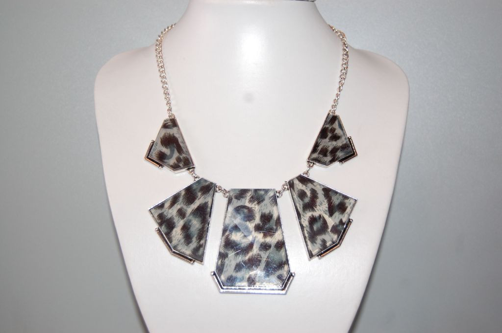 Animal print Zebra necklace