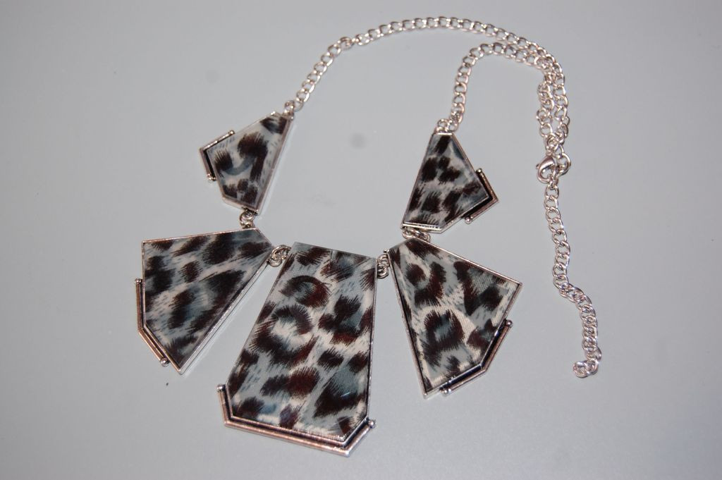 Animal print Zebra necklace