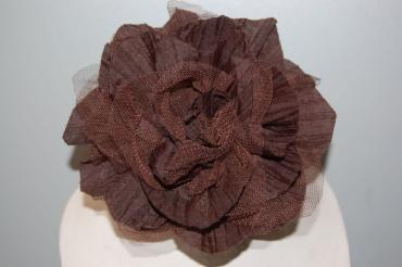 Played Brown fabric flower