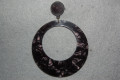 Earrings hoop black Seville