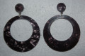 Earrings hoop black Seville