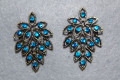 Earrings turquoise sash