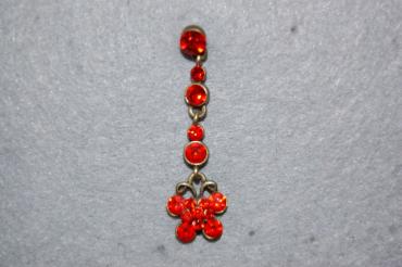 Pendientes rojo mariposa