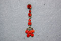 Red butterfly earrings