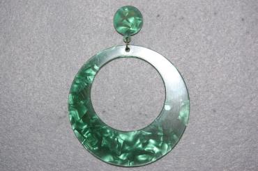 Earrings hoop green Seville