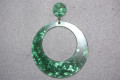 Earrings hoop green Seville