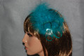 Headdress Sultana green water dark.