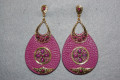 Pendientes Soledad morado