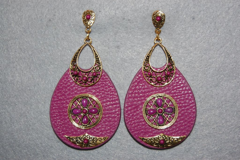 Soledad purple earrings