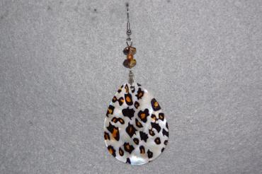 Pendiente nácar leopardo
