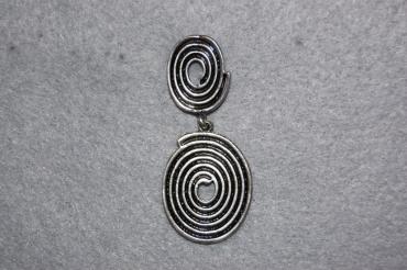 Pendientes espiral plata