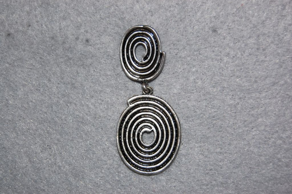 Pendientes espiral plata