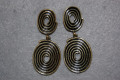 Pendientes espiral dorado