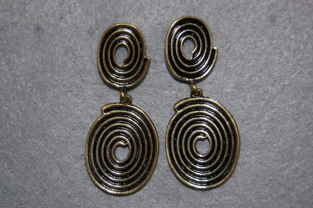 Earrings Golden spiral