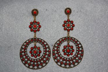 Pendientes Trinidad rojo
