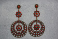 Pendientes Trinidad rojo