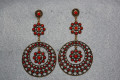 Red Trinity earrings