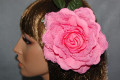 Flor abanico rosa chicle