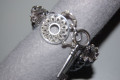 Bracelet Pearl and silver-gray color keys
