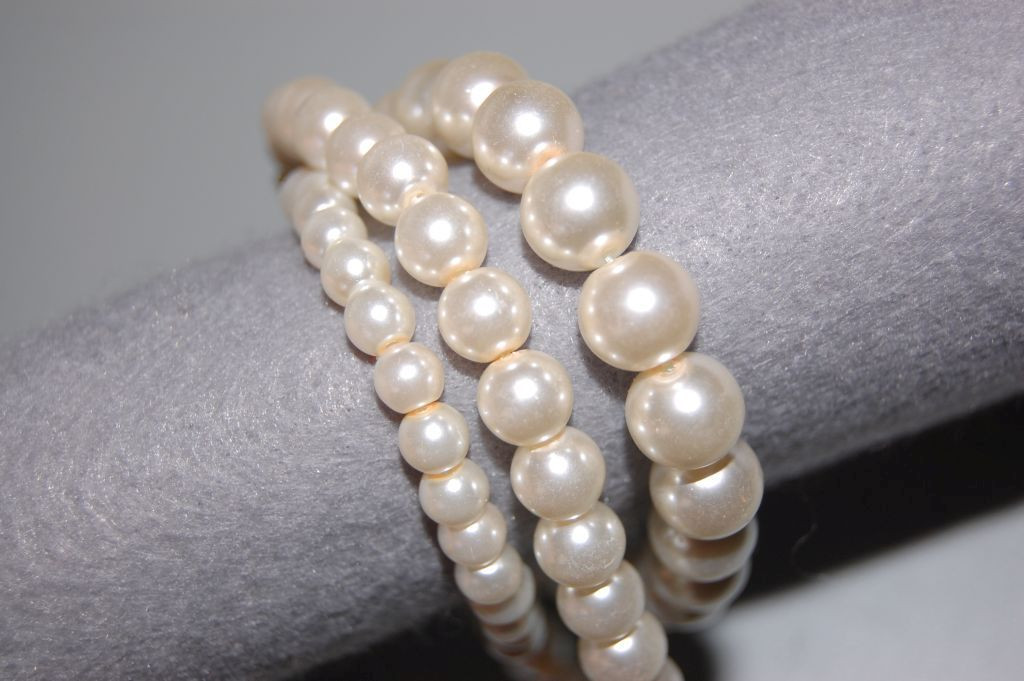 Bracelet Pearl and white keys