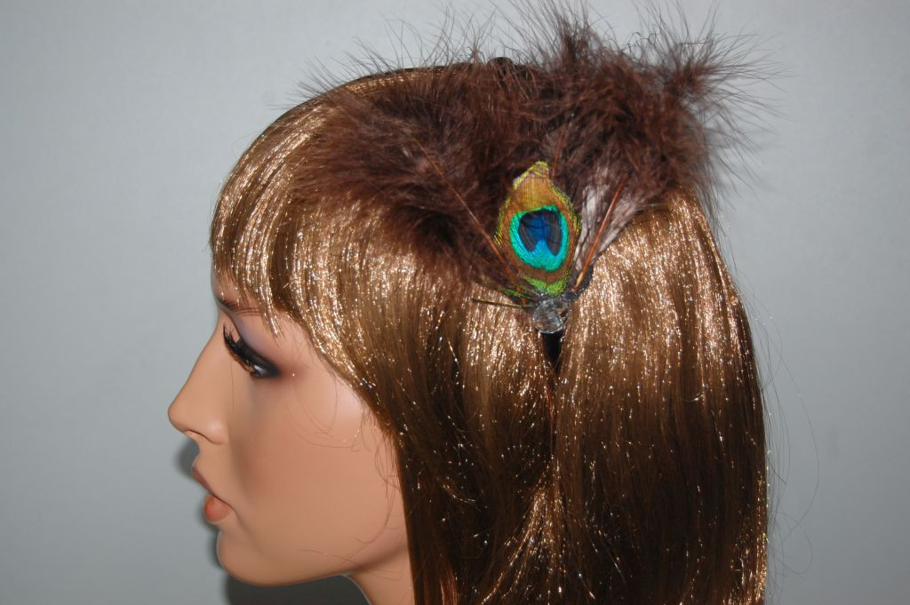 Headband brown feathers Royal
