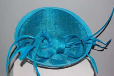 English headdress, turquoise - blue