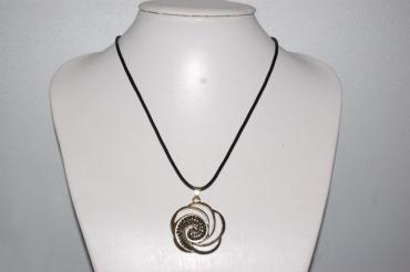 Golden spiral necklace