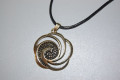 Golden spiral necklace