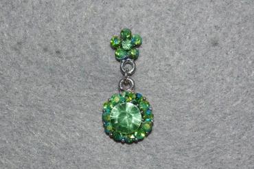 Earrings green horizon